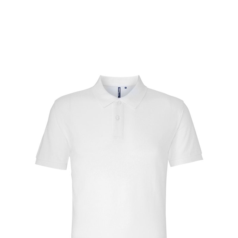 Asquith & Fox Mens Organic Classic Fit Polo Shirt (white)