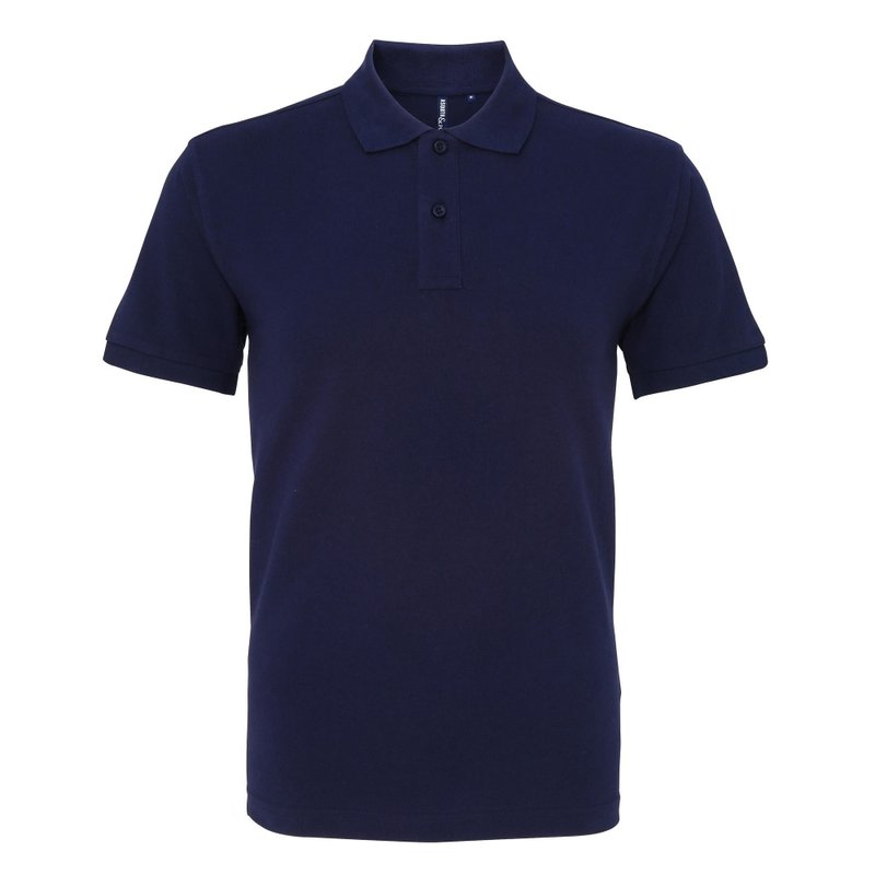 Asquith & Fox Mens Plain Short Sleeve Polo Shirt (navy) In Blue