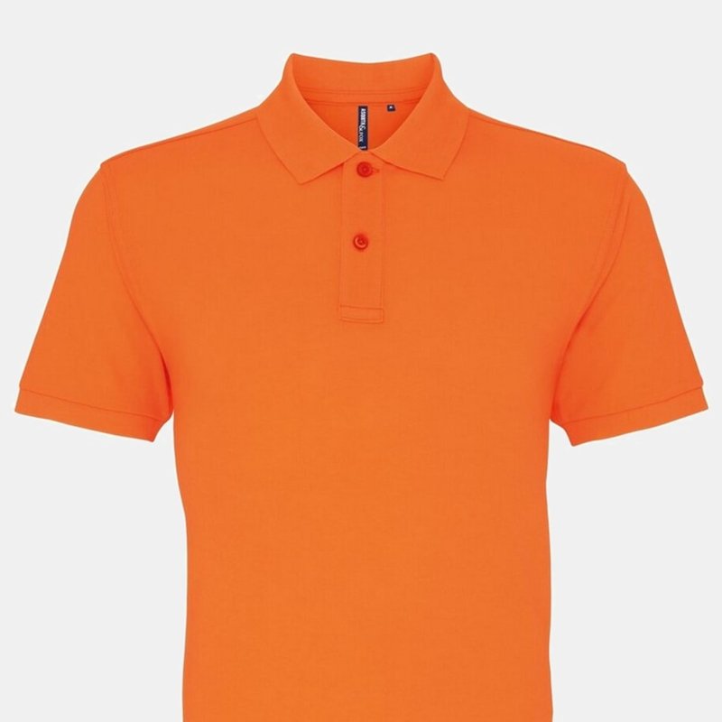 Asquith & Fox Mens Plain Short Sleeve Polo Shirt (neon Orange)
