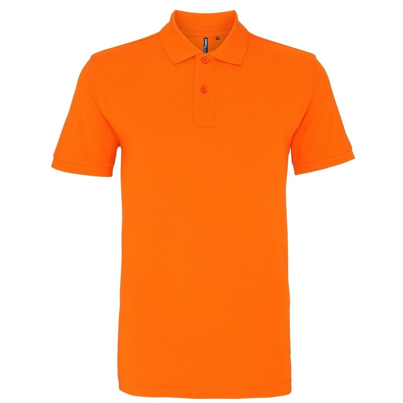 Asquith & Fox Mens Plain Short Sleeve Polo Shirt (orange)