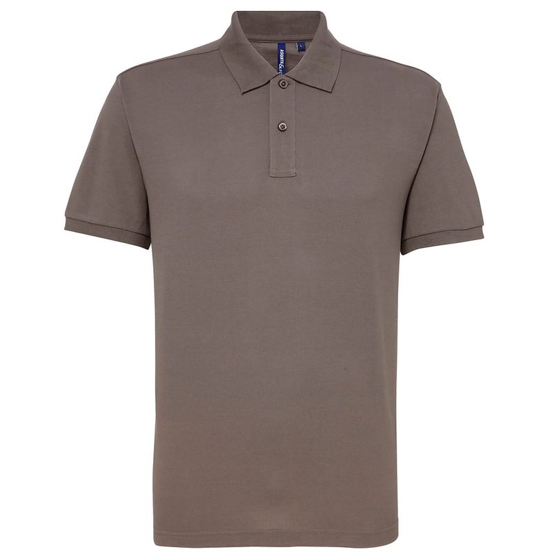 Asquith & Fox Mens Short Sleeve Performance Blend Polo Shirt (slate) In Grey
