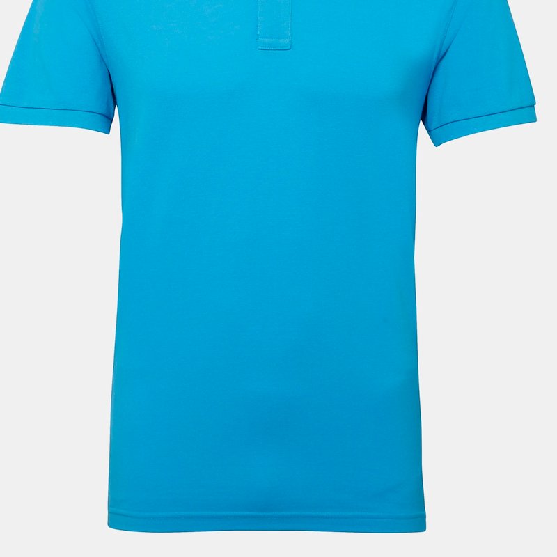 Asquith & Fox Mens Short Sleeve Performance Blend Polo Shirt (turquoise) In Blue
