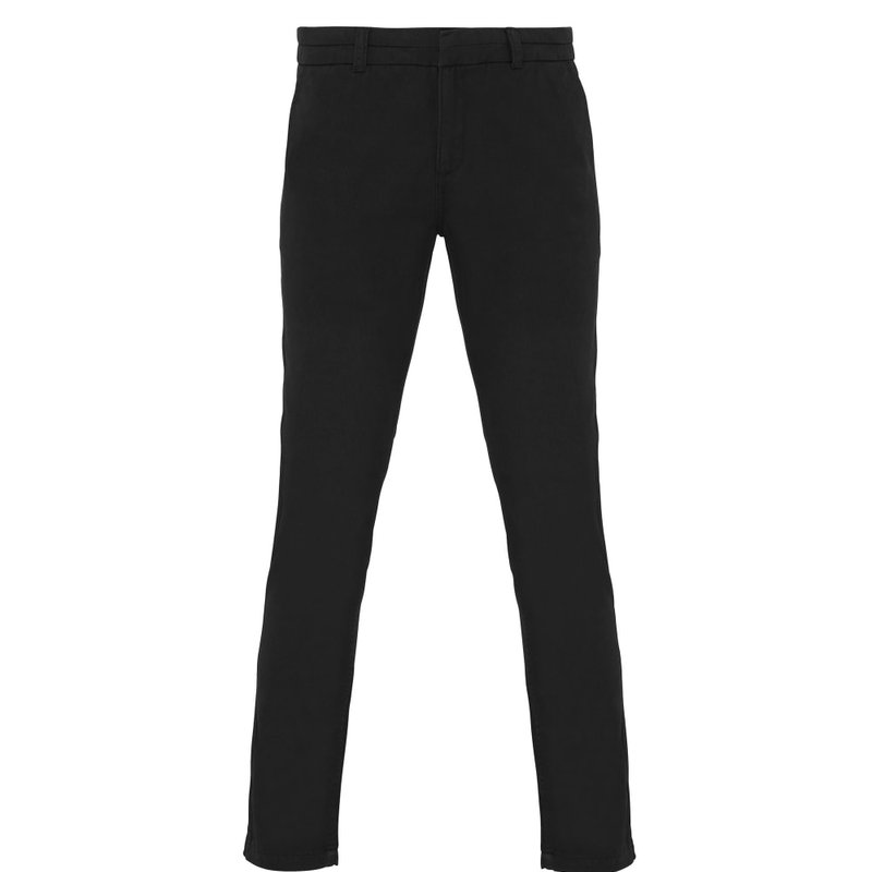 Asquith & Fox Womens/ladies Casual Chino Trousers (black)