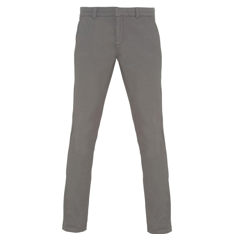 Asquith & Fox Womens/ladies Casual Chino Trousers (slate) In Grey