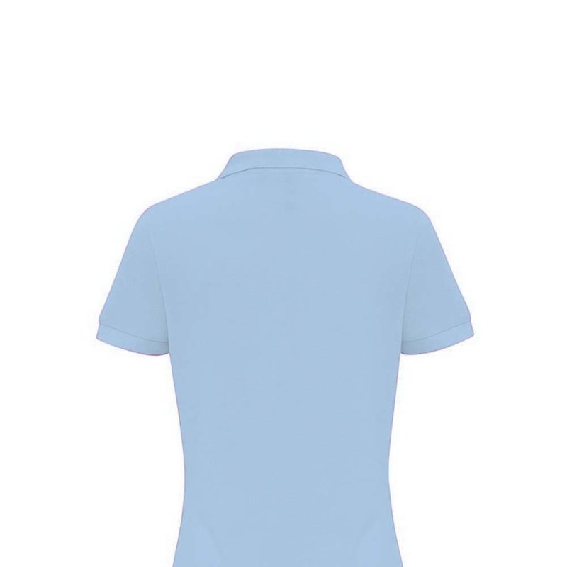 Shop Asquith & Fox Womens/ladies Plain Short Sleeve Polo Shirt (sky) In Blue