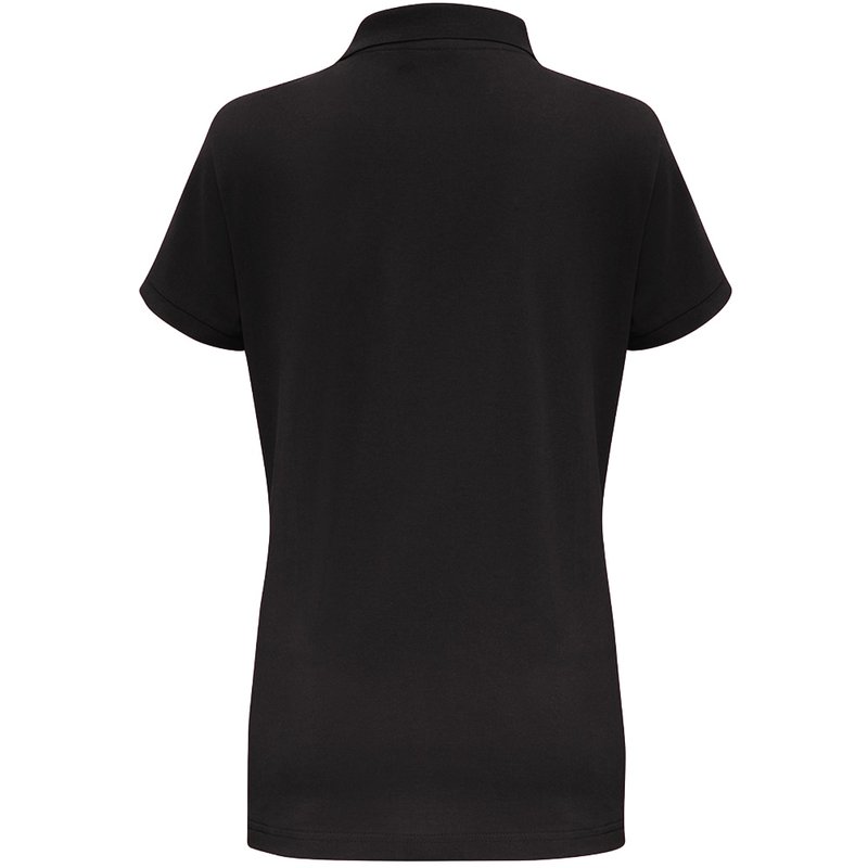 Asquith & Fox Womens/ladies Short Sleeve Contrast Polo Shirt (black/ Orange)