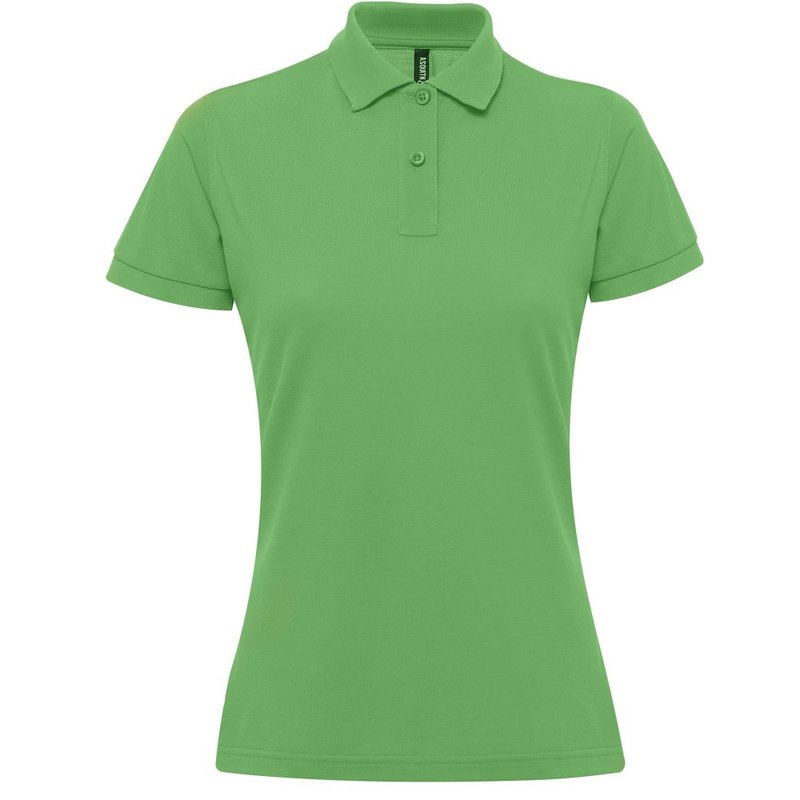 Asquith & Fox Womens/ladies Short Sleeve Performance Blend Polo Shirt (kelly) In Green