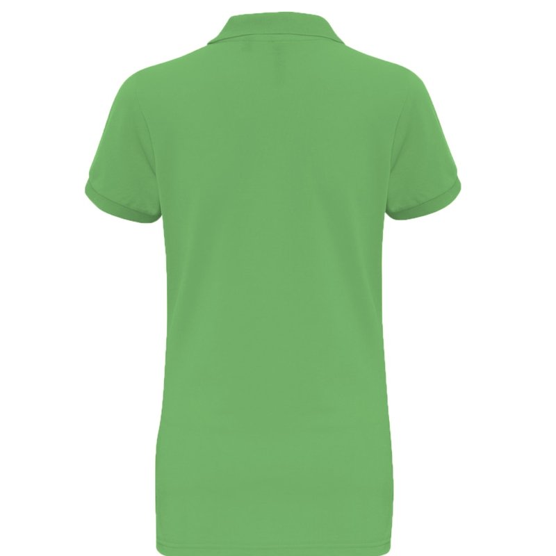 Shop Asquith & Fox Womens/ladies Short Sleeve Performance Blend Polo Shirt (kelly) In Green