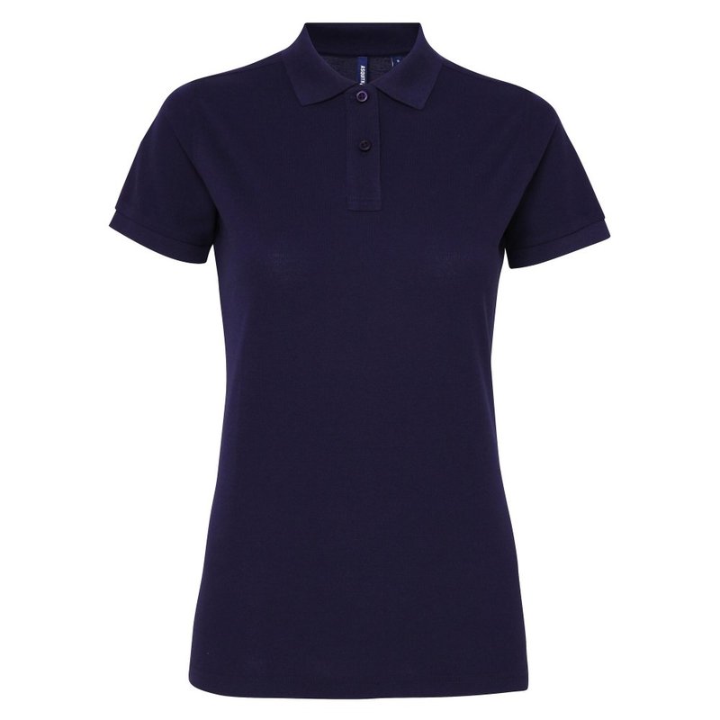 Asquith & Fox Womens/ladies Short Sleeve Performance Blend Polo Shirt (navy) In Blue