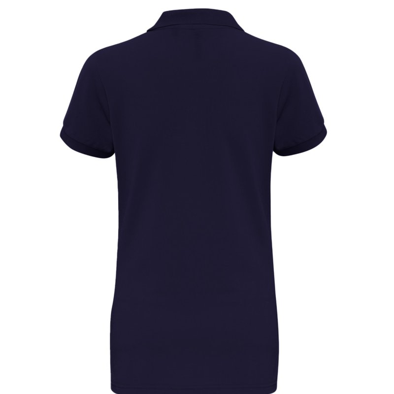 Shop Asquith & Fox Womens/ladies Short Sleeve Performance Blend Polo Shirt (navy) In Blue