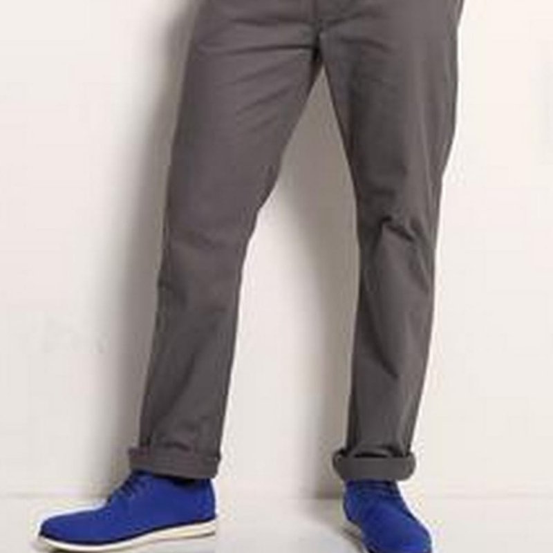 Asquith & Fox Mens Classic Casual Chino Pants/trousers In Grey