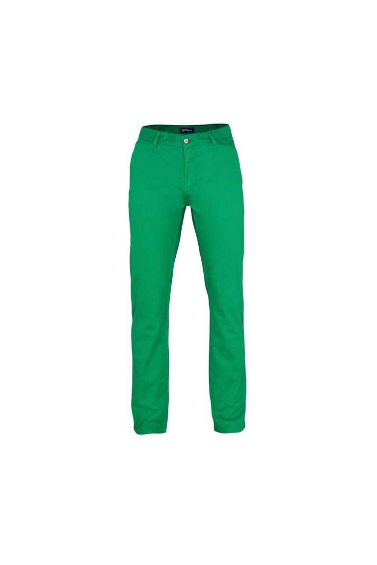Mens Classic Casual Chino Pants/Trousers - Kelly