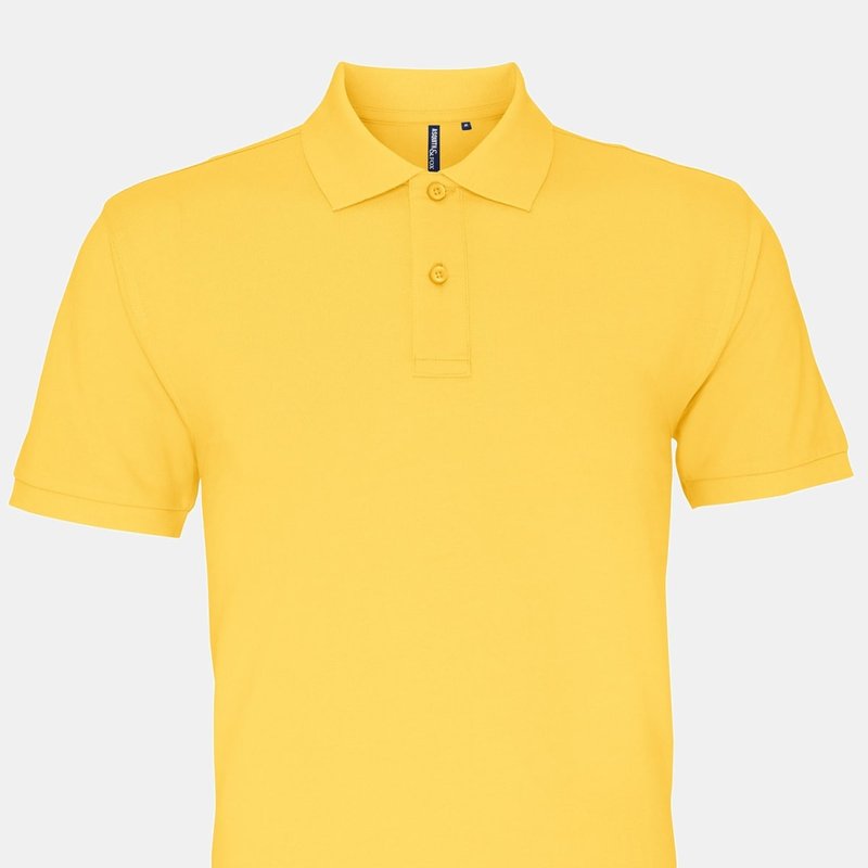 Asquith & Fox Mens Plain Short Sleeve Polo Shirt In Orange