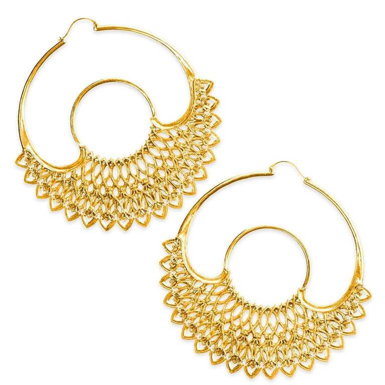 Dreamer Gold Hoop Earrings - 18K Gold
