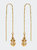 Melody Gold Threader Earrings - 18k Gold