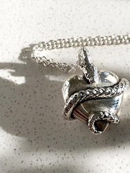 Wise Heart Silver Charm Necklace