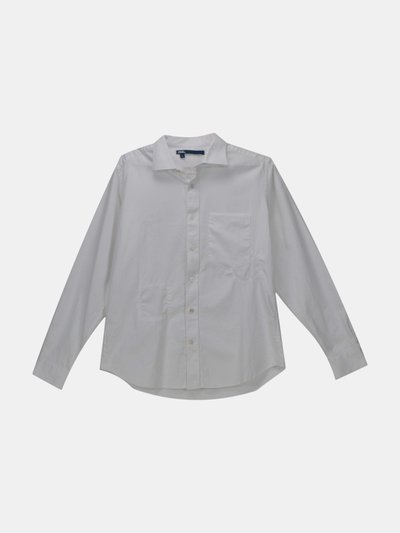 Atelier & Repairs Atelier & Repairs Men's White Cotton Button Down with Embroidery Dress Shirt product