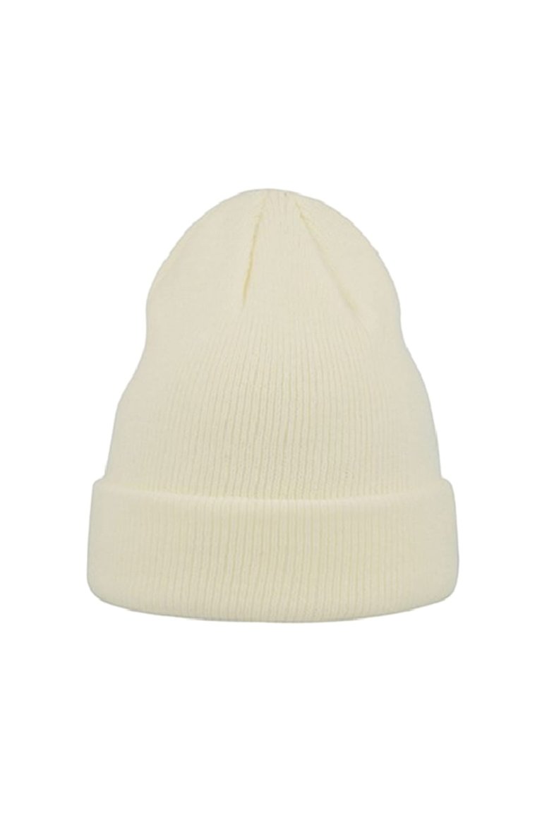 Atlantis Wind Childrens/Kids Double Skin Beanie With Turn Up (White)