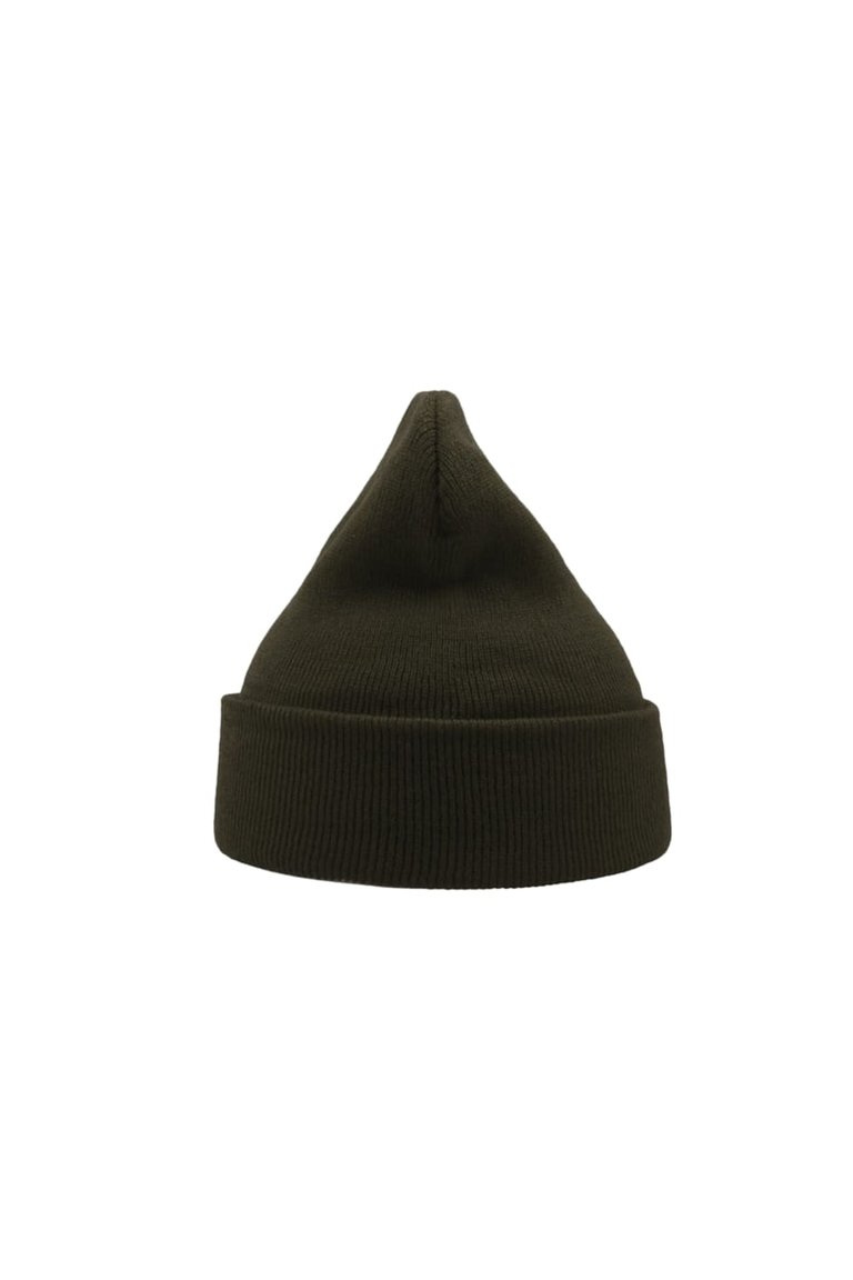 Atlantis Wind Double Skin Beanie With Turn Up (Olive)