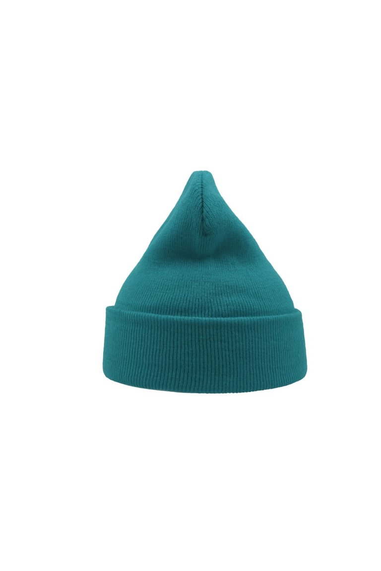Atlantis Wind Double Skin Beanie With Turn Up (Turquoise)