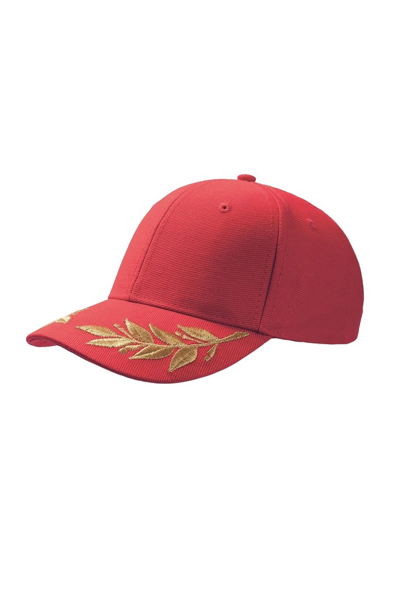 Atlantis Winner Laurel Embroidered Cap (Pack of 2) (Red) - Red