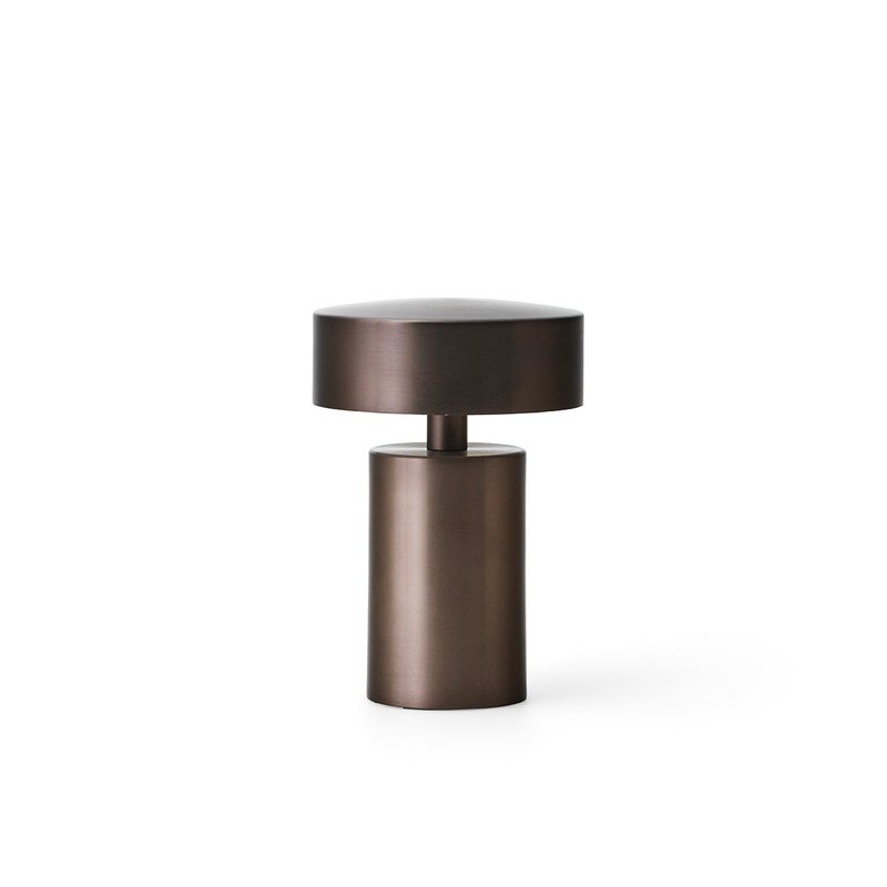 Shop Audo Copenhagen (formerly Menu) Column Led Table Lamp, Portable In Brown