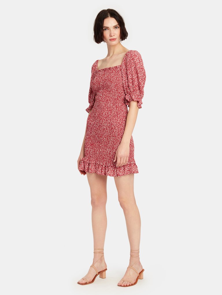 Auguste The Label Marlowe Shirred Mini Dress | Verishop