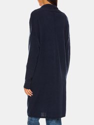 Autumn Cashmere Open Duster w/Pockets in Navy