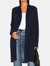 Autumn Cashmere Open Duster w/Pockets in Navy - Navy