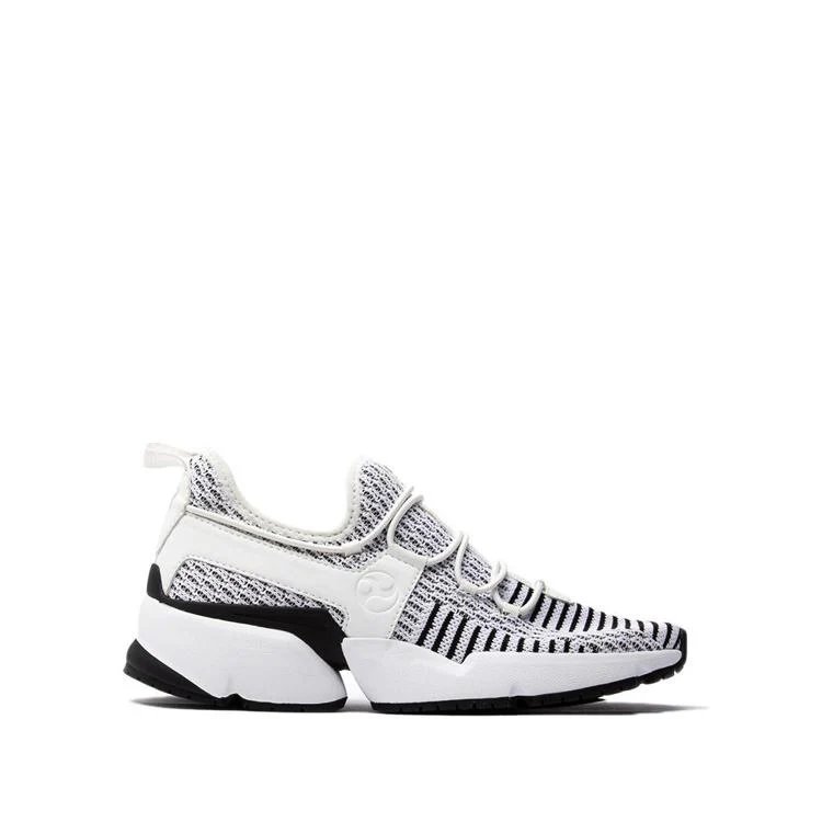 Avre Infinity Glide White And Black Sneakers