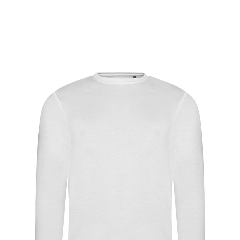 Awdis Mens Long Sleeve Tri-blend T-shirt (solid White)