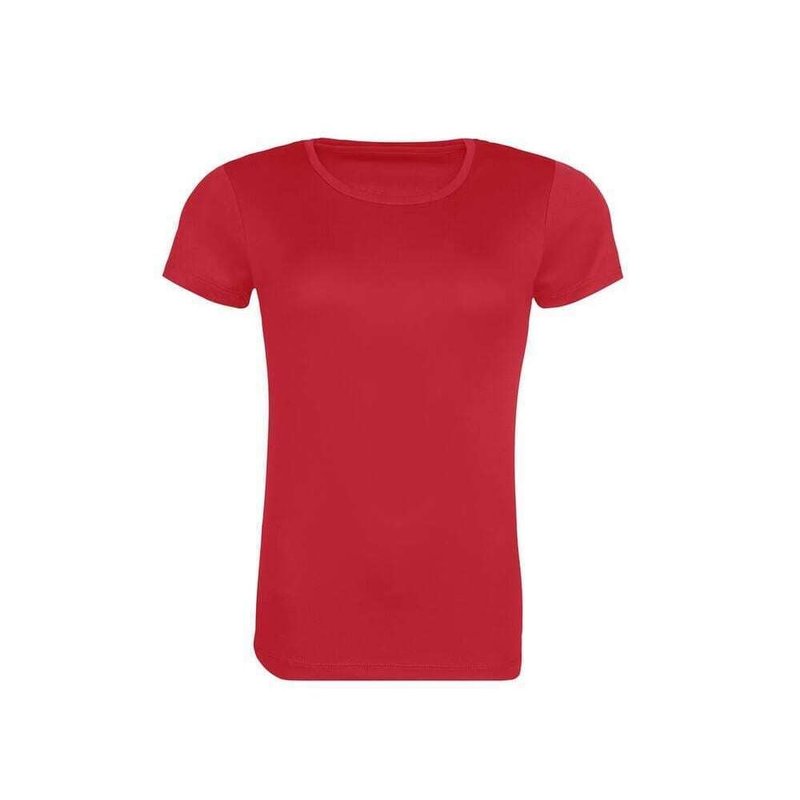 Awdis Womens/ladies Cool Recycled T-shirt In Red