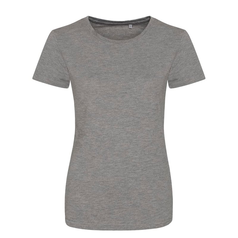 Awdis Womens/ladies Girlie Tri-blend T-shirt (heather Gray) In Grey