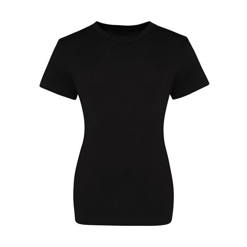 Awdis Womens/ladies The 100 T-shirt (deep Black)