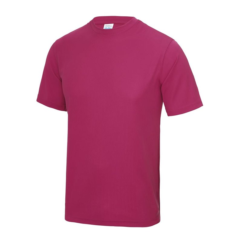 Awdis Just Cool Mens Performance Plain T-shirt (hot Pink)