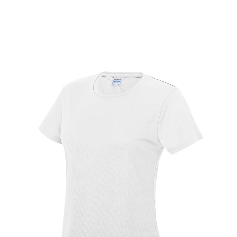 Awdis Just Cool Womens/ladies Sports Plain T-shirt In White