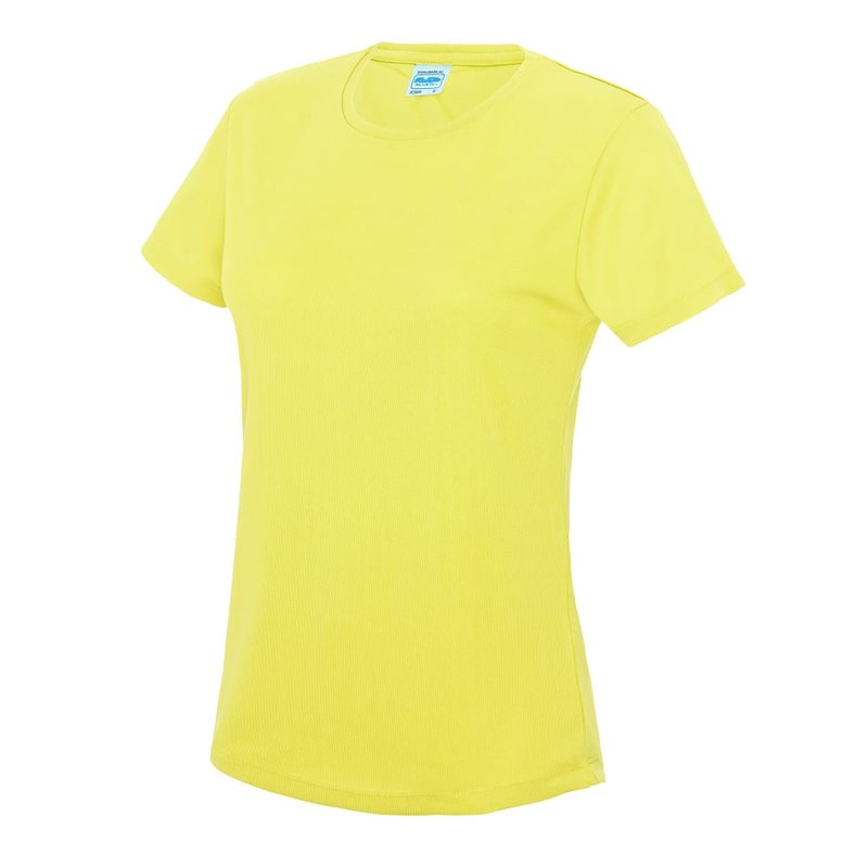 Awdis Just Cool Womens/ladies Sports Plain T-shirt (electric Yellow)