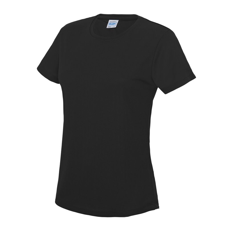 Awdis Just Cool Womens/ladies Sports Plain T-shirt (jet Black)