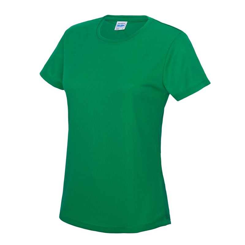 Awdis Just Cool Womens/ladies Sports Plain T-shirt In Green