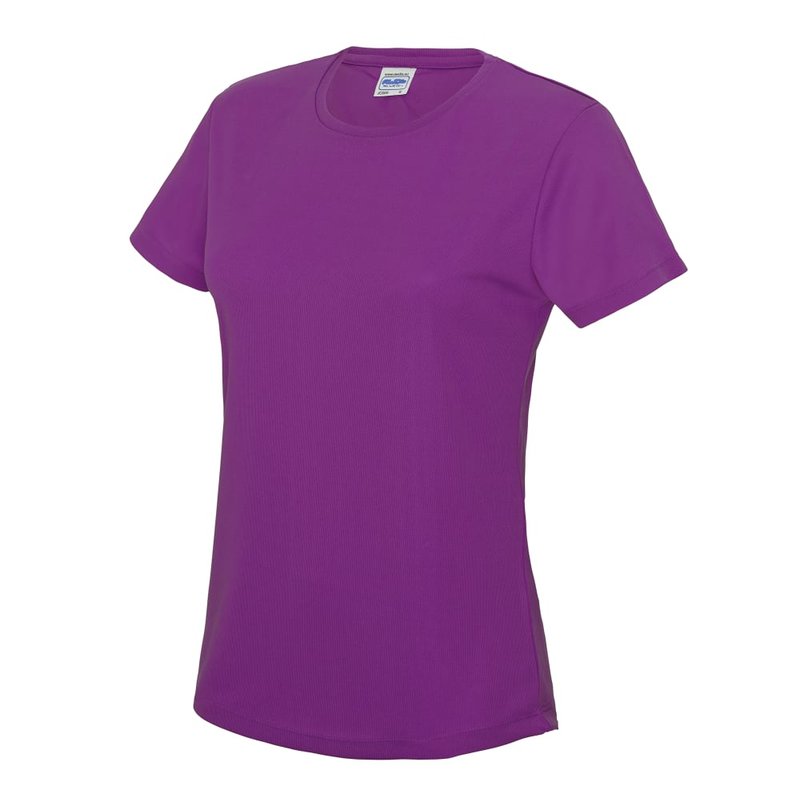 Awdis Just Cool Womens/ladies Sports Plain T-shirt (magenta Magic) In Purple