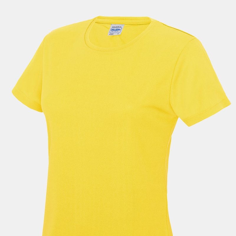 Awdis Just Cool Womens/ladies Sports Plain T-shirt (sun Yellow)