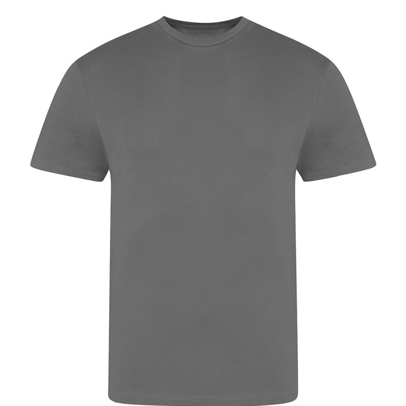 Awdis Just Ts Mens The 100 T-shirt (charcoal) In Grey