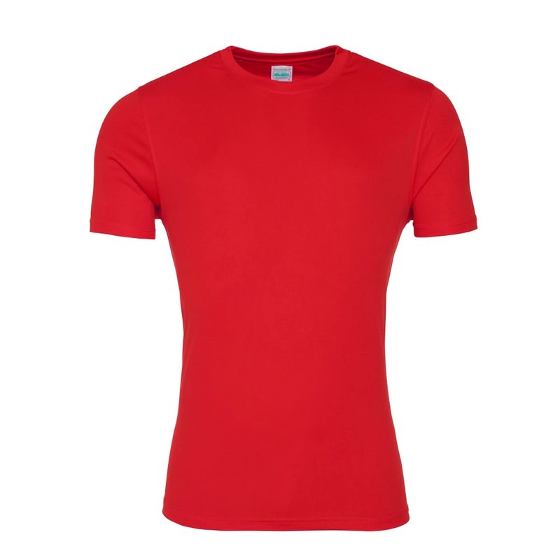 Awdis Mens Smooth Short Sleeve T-shirt In Red