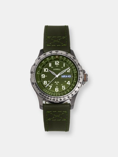 Axwell Axwell Blazer Leather Strap Watch - Green product