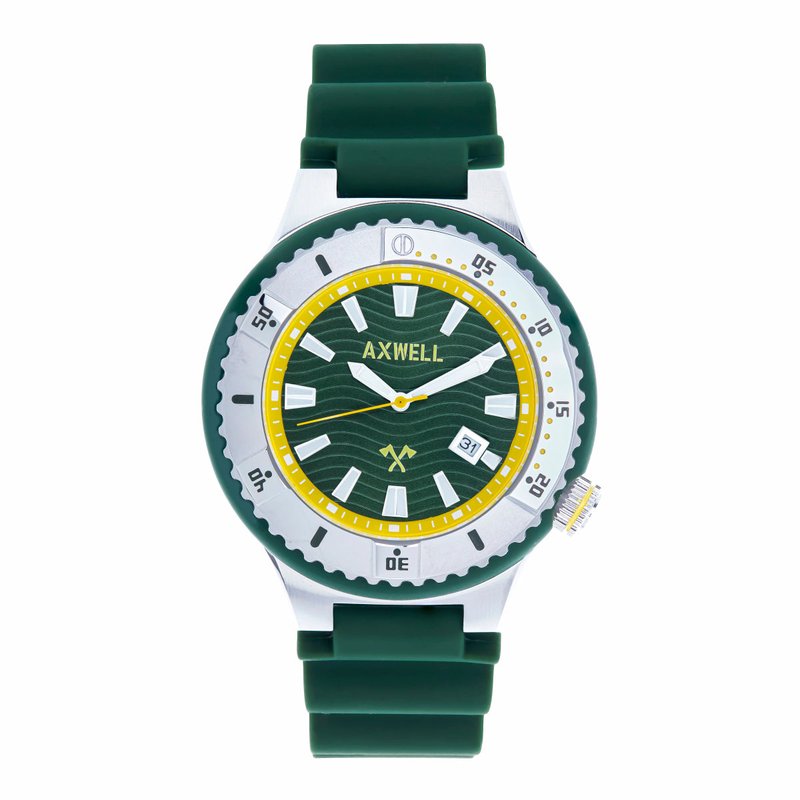 Shop Axwell Summit Strap Watch W/date In Green