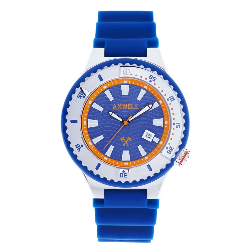 Shop Axwell Summit Strap Watch W/date In Blue