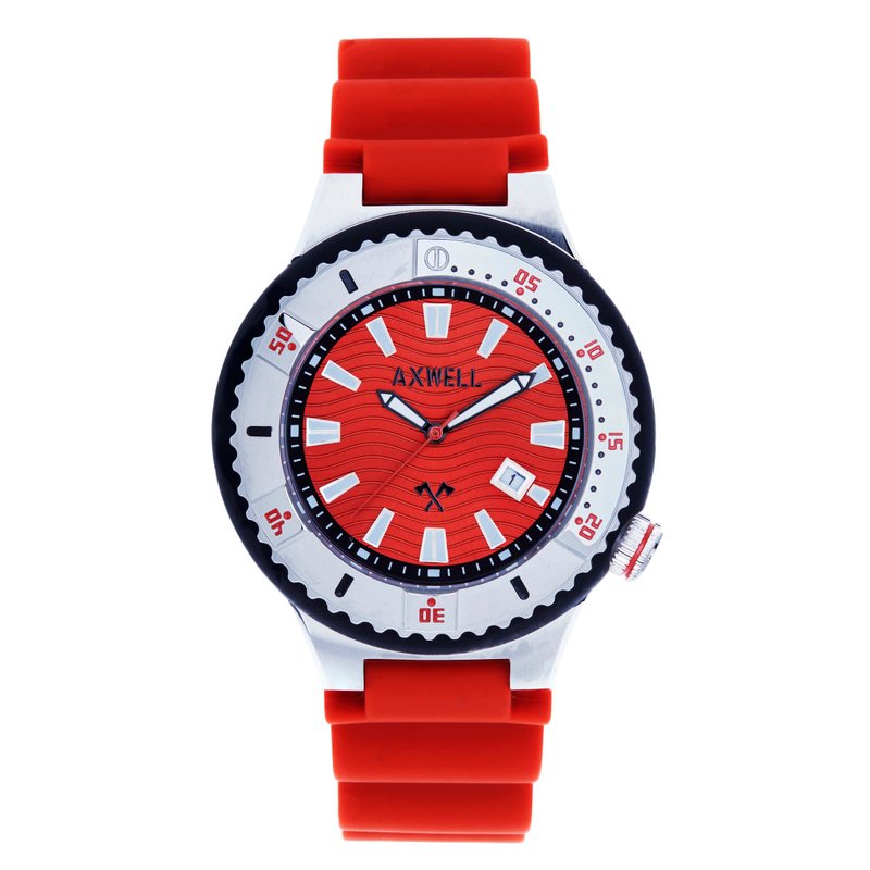 Shop Axwell Summit Strap Watch W/date In Red