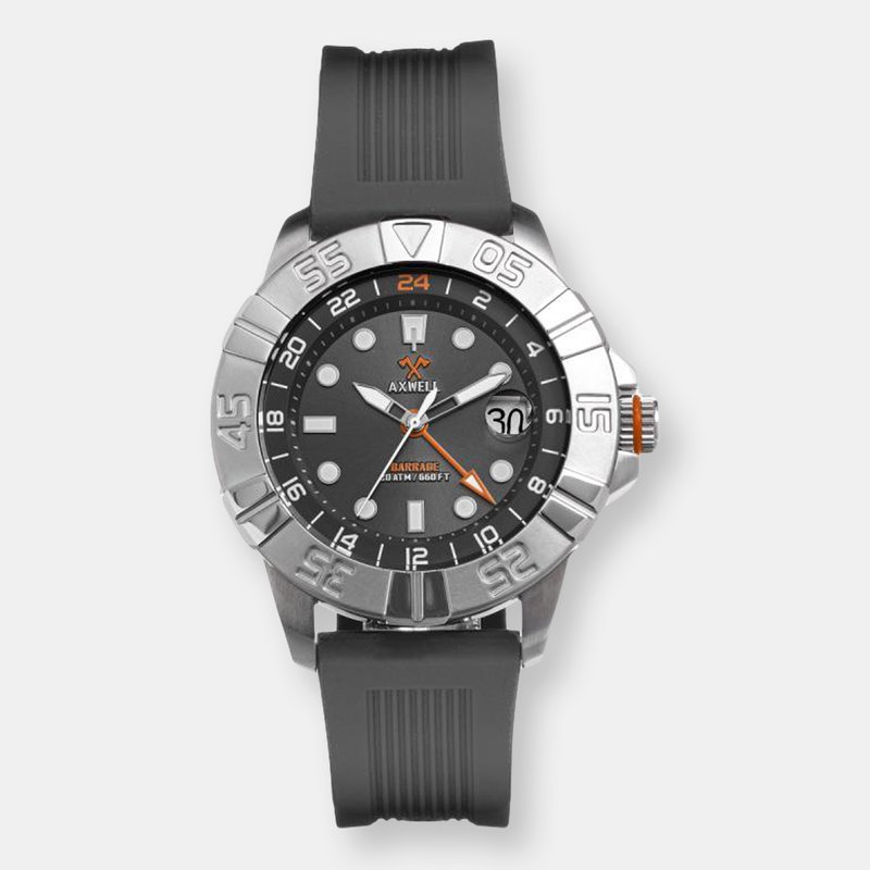 Axwell Barrage Strap Watch With Date In Grey