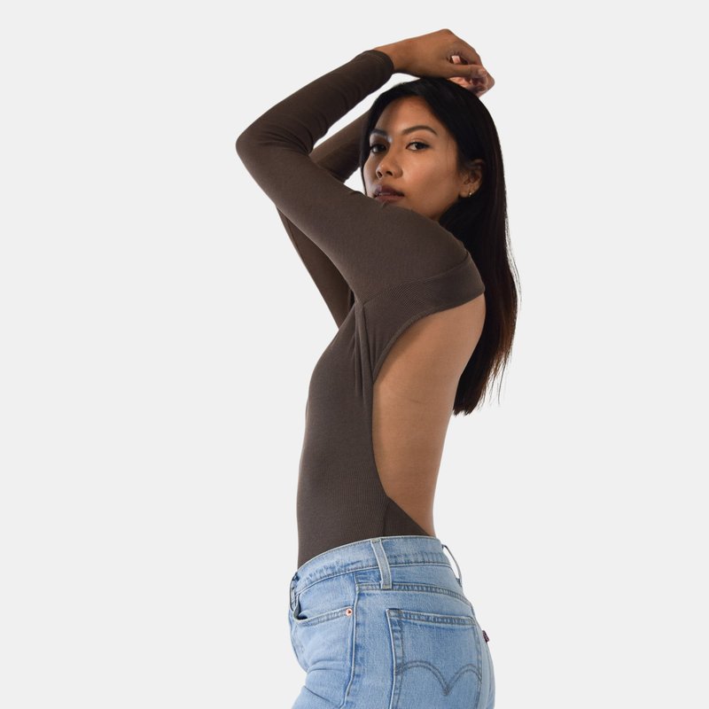 Aya Officials Back It Up Bodysuit In Brown