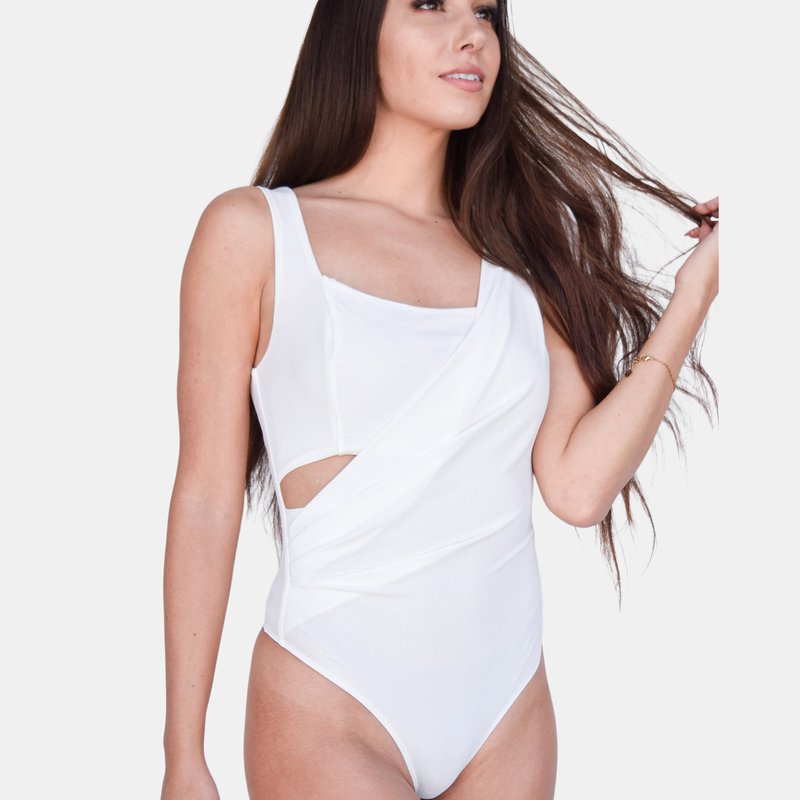 Aya Officials Cal Bodysuit In White